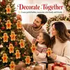 Decoración Navideña Transfronteriza de Tela Nueva, Colgante de Hombre de Jengibre, Adorno para Colgar en el Árbol de Navidad, Hombre de Galleta con Letra Navideña