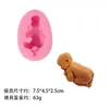 Molde de Silicona Decorativo para Repostería de Pastel de Fondant con Forma de Bebé, Postura para Dormir Estéreo Transfronterizo, Herramienta Hecha a Mano DIY