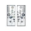 Colgante de pared de arte de hierro 3D estilo americano, Decoración creativa abstracta floral para pared de fondo de sofá de sala de estar, Decoración colgante de pared para casa de huéspedes