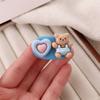 Pasador de Conejito Corazón Dulce, Pinza para Flequillo Lateral, Pinza de Pato Linda para Accesorios de Cabello Infantil