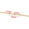 Aço inoxidável novo clipe lateral corrente de bolinhas pequenas corrente de joalheria corrente diy colar pulseira moda corrente de borla corrente de decoração