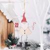 Adornos Colgantes de Madera Navideños Artesanías de Madera Creativas Letras Muletas Anciano Decoración de Muñeco de Madera Colorido