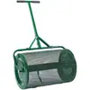 Espalhador de Rede com Rolo, Espalhador de Fertilizante Tipo Divisória, Espalhador de Metal com Cabo em T, Cuidados com Gramado e Jardim