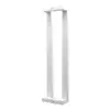 Manija de Acero Inoxidable con Puerta de Vidrio en Stock del Fabricante, Manija de Montaje en Superficie sin Taladro, Manija Gruesa Plateada para Puerta de Vidrio