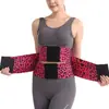 Cinturón de cintura moldeador de cuerpo de leopardo transfronterizo de tres vueltas para mujer, control de abdomen, faja reductora, escultura corporal, levantamiento de glúteos, transpirable, alta elasticidad, ropa interior