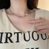Colar de Contas Barroco Natural Personalizado para Mulheres Ins Golden Sun Ametista Nicho Dopamina Moda Clavícula Cadeia
