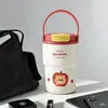 Taza Termo de Acero Inoxidable 316 de Alto Valor Estético, Taza Pop-Up Linda de Dibujos Animados, Asa Portátil, Taza de Café de Gran Capacidad para Niñas