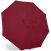 Tela de repuesto para funda de sombrilla de patio exterior, tela para protección solar y a prueba de lluvia de sombrilla de balcón, tela de repuesto para sombrilla romana de poste central de jardín