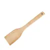 Espátula de Bambu Natural para Cozinha Doméstica Panela Antiaderente Especial Espátula de Bambu Resistente a Altas Temperaturas Espátula para Fritar Colher de Arroz Espátula para Refogar