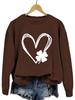 Estación europea y americana de Amazon nuevo suéter elegante para mujer con estampado de trébol de la suerte, camiseta versátil de manga larga para primavera y otoño