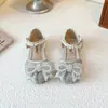 Zapatos de Princesa con Pedrería para Bebé 2026 Nuevo Estilo Primavera y Otoño Zapatos de Baile con Moño para Niñas Zapatos Casuales de Moda para Niñas Pequeñas