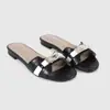 2026 Primavera/Verão Novo Comércio Exterior Pequena Fivela Dourada Sandálias da Moda Open-Toe Francês Sapatos Rasos Femininos Chinelos Transfronteiriço