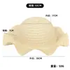 Bolsa de balde tecida à mão, bolsa transversal de palha para praia, conjunto de chapéu de sol de palha de verão para crianças com franja ondulada