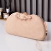 Bolso de Noche Nuevo de PU, Bolso Retro Cheongsam, Bolso de Lujo a la Moda con Cierre para Damas, Bolso de Diamantes de Moda, Fabricante de Comercio Electrónico Transfronterizo