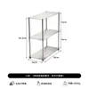 Estante de acero inoxidable para tazas de agua transfronterizo, estante de escritorio para tazas de agua, organizador multicapa de estilo industrial para encimera de baño