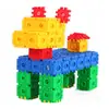 Escritorio de Jardín de Infancia Bloques de Construcción Tornillos Tornillos de Bloques de Construcción Combinación Copo de Nieve Bolas con Cuentas Tornillos de Plástico Insertados Bloques de Construcción