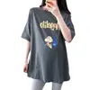 Conjunto de top de manga corta de verano para mujeres embarazadas versión larga coreana de ropa de maternidad holgada moda algodón camiseta para mamá caliente