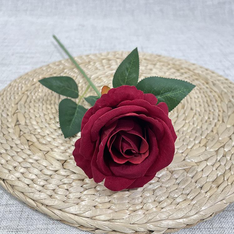 新款单支绒布玫瑰-sxlhyx 酒红.JPG