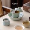 Conjuntos de Chá Estilo Chinês da Cidade Proibida Culturais e Criativos Cinco Fornos Famosos: Uma Tigela, Quatro Xícaras, Xícaras de Chá Gaiwan Domésticas, Conjunto de Presente para Chá Kung Fu