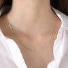 Pulsera Collar de Cadena en S de Acero Inoxidable para Mujer Joyería de Agua de Spring Creek Oro de 18k NC-1238G