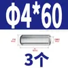 Acero Inoxidable 304 Rosca Interna Pasador Cilíndrico GB120 Pasador de Localización Pasador de Unión Rango Completo Pasador de Fijación 412*6X60