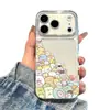 Design de animal com bolinhas, adequado para capa de celular Apple 17, iPhone 16 Pro Max, estilo cartoon, 15 Plus, modelo novo, 14, cobertura total, 13