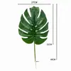 Folha de Tartaruga Simulada, Folha Falsa, Peça Única, Folha de Girassol Simulada, Folha Solta, Fotografia de Casamento, Decoração de Casamento, Folha Verde Grande