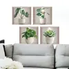 Pegatinas de Pared 3D Verticales de Plantas en Maceta Transfronterizas para Decoración de Pared de Entrada de Sala de Estar, Cubriendo Imperfecciones, Renovación de Habitación, PVC Autoadhesivo