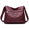 Bolsas para Mulheres 2025 Nova Bolsa de Mamãe Mais Fácil para Combinar Moda Bolsa de Ombro Couro Macio Senhoras de Meia-Idade Grande Capacidade Bolsa Transversal Pu