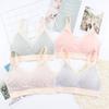 Nova cor combinação lingerie de amamentação para gestantes abertura frontal com fecho tamanho grande para mães grávidas pós-parto sutiã de amamentação de renda