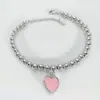 Celebridad de Internet Douyin Venta Caliente Forma de Corazón Pegamento Corazón de Durazno Pulsera de Corazón Azul Marino Rojo Rosa Pegamento Pulsera de Esmalte