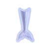 Molde de silicona de cola de sirena para pegamento de gota de cristal DIY hecho a mano serie marina decoración de cola de pez grande y pequeña herramienta de lijado