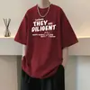 Camiseta de Manga Corta para Hombre Verano 2026 Nueva Marca Americana de Moda Ins Moda Holgada y Versátil Cuello Redondo Camiseta Casual Ropa para Hombre