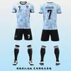 Conjunto de Uniforme de Fútbol para el Mundial Camiseta Personalizada de Portugal Niños de Preescolar Niños Uniforme de Entrenamiento para Niños Selección Nacional Fútbol