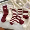 Medias de longitud media Moda de Primavera y Otoño para Niños Algodón Primavera y Otoño Estilo Japonés y Coreano Medias de Dibujos Animados Apilables para Estudiantes Invierno y Otoño Medias Vintage para Mujer