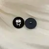 Botón metálico redondo doble estilo francés Chanel estilo socialité botón para ropa hebilla para abrigo de mujer suéter accesorios de joyería