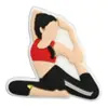 Diademas Creativas Transfronterizas con Temática de Yoga de Goma Suave de PVC Accesorios para Zuecos Dibujos Animados Hebillas DIY para Zapatos Charms para Zapatos Venta al por Mayor