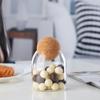 Frasco de vidrio con corcho en forma de bola para almacenar granos de café, frutos secos, cereales, té creativo, almacenamiento de cocina
