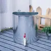 Estilo simples bacia de vegetais doméstica chuveiro montado na parede dormitório balde de água de lata branco antigo banho armazenamento salão de cabeleireiro lavagem de cabelo
