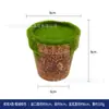 Vaso de Flores Plástico Simulado, Vaso de Flores com Revestimento de Polpa de Papel Verde, Arranjo de Flores, Vaso de Flores de Pedra, Simples para Mesa DIY Feito à Mão