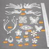 DIY Xiuhe Corona de Gran Fénix Material Plata Hierro Fénix Mariposa Flor Pieza Accesorios de Joyería