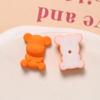 Lindo parche de oso de color sólido con pintura de goma mate, accesorios de joyería DIY, aretes, pasador para el cabello, material para funda de teléfono móvil al por mayor