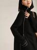 Moda Cuello Alto Estilo Perezoso Cremallera Lateral Tejidos Populares Otoño e Invierno 2024 Nuevo Nicho Elegante Tejidos para el Trabajo para Mujer