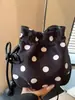 Bolsa Saco de Cordão com Bolinhas Estilo Coreano Ins para Escritório e Dia a Dia Modelo Novo Verão 2026 Bolsa de Ombro Transversal Fashion Personalizada
