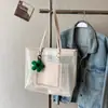 Pedidos Internacionais: Bolsas Transparentes de Grande Capacidade da Moda para Mulheres Neste Verão, Novas Bolsas de Ombro de Gelatina Fashion, Bolsas Tote Estilosas