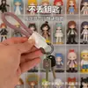 Chaveiro de metal niquelado com argola pequena, acessório de pingente criativo para mochilas, design simples e estiloso