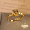 Anillo de Plata de Ley S925 con Citrino y Amatista Natural Esmerilado Lujo Accesible y Joyería Transfronteriza Europea y Americana Texturizada Venta al por Mayor