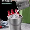 Balde de gelo de aço inoxidável para bares, uso comercial, para vinho tinto, champanhe, balde de vinho grande, cubos de gelo, alto valor estético, adequado para uso doméstico, para bebidas quentes e destilados brancos