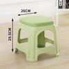 Taburete de plástico grueso para adultos, económico, para mesa de comedor, para el hogar, sala de estar, silla de pegamento cocido, taburete alto de fábrica, simple y creativo.