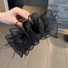 Grampo de Cabelo Laço com Bolhas de Pena Grampo de Cabelo Feminino Parte de Trás da Cabeça Presilha Tubarão Acessórios de Cabelo Nuvem Bolha Fofa Clip